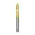 Machine tap HSS ground M 3x0.5 TiN for through holes
