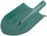 Bayonet shovel without handle, with stiffeners 190x350 mm
