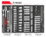 Тележка инструментальная 7 секций (JTC-5021) с набором инструментов 344 предмета JTC