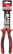 Trend combination pliers, two-tone rubberized handles, 180 mm chrome-nickel coating