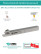 DKT ZCC2 16X16 2C KAYAR OTOMAT (Tmax=15) резец отрезной для автоматов продольного точения 16x16 мм правый / пластина ZT*D02***