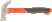 Молоток-гвоздодер с фиберглассовой ручкой 370 г, 315 мм