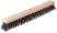 Profi wooden outdoor brush, stiff bristles, threaded hole at an angle, 5-row, 600x65 mm