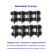 Mini bearing support rollers for heavy loads (8 pcs), low, height 19.5 mm