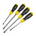 Set of 4 Cushion Grip STANLEY screwdrivers 0-65-013. 5x100, PL6.5x200, PH1x75, PH2x150