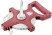 Measuring tape, red open case, fiberglass tape 30 m