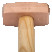 Copper sledgehammer 3000g, length 700mm
