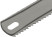 Hacksaw blade metal/wood ( 24 TPI / 8 TPI), red-hot tooth, wide double-sided, 300x24 mm, 1 pc./ PVC envelope