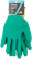 Cotton gloves with foam latex coating 10"