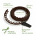 Plastic Mango garden board Geoplastboard, height 55 mm, 10 meters +30 stakes, brown