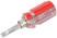 Screwdriver with adjustable sting "shorty", plastic red transparent handle 6x28 mm PH2/SL6