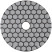 Diamond flexible grinding wheel AGSHK (Velcro), dry grinding, 100 mm, P 50