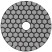 Diamond flexible grinding wheel AGSHK (Velcro), dry grinding, 100 mm, P1500