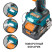 Cordless impact drill BORT BAB-21Ix2Li-XDK (2x4Ah+battery)