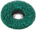 Polymer stripping disc 125 mm, green, increased rigidity