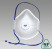 NF811V size-M FFP1 anti-aerosol filter molded half mask (respirator)