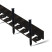 Plastic curb Staff 2000*60 mm Geoplastboard set of 10 pieces + 60 stakes, black