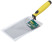 Stainless steel trowel, soft handle, Pro, "trapezoid" 180 mm