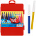 Stamp markers "Cars", 10 colors, washable, red plastic. pencil case, European suspension
