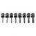 Set of Torx impact socket wrenches, 1/2", 9 pcs.