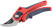 Profi pruner, overlapping cutting edges, opening adjustment, belt spring, rubberized. handles 210 mm