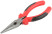 Thin-nosed "Standard", red and black plastic handles, polished steel 165 mm