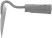 Straight hoe 150x50 mm, stainless steel, without handle