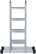 Aluminum transformer ladder, 4 sections x 4 steps, weight 13.2 kg