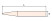 Travel bar 18x300 intrinsically safe alloy AlCu 223D-1006, HORTZ