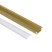 Aluminum mortise profile LIRA-1707 with screen, gold color, 3m, AKS