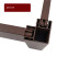 PVC plastic bed 1x3 m height 27 cm, color brown