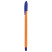 Ручка шариковая СТАММ "Вега" синяя, 1,0мм, оранжевый корпус