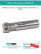 Body end mill 32 mm, 4 teeth, L 125 mm / EM90 D32 W32 L125 Z04 LNMX 1006 KRLY (with COOLANT)