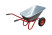 Industrialist 2-wheeled galvanized wheelbarrow, 110 liters (pneumatic wheel)