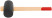 Rubber mallet, wooden handle 50 mm ( 300 gr )