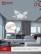 Светильник светодиодный ELEGANT ORBIT 90Вт 230В 3000-6500K 725х635х90мм c пультом ДУ белый IN HOME