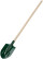 Bayonet shovel with stiffeners, with wooden handle 190x350x1420 mm