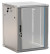 TWB-0666-GP-RAL7035 Wall cabinet 19-inch (19"), 6U, 367x600x600mm, glass door with perforation on the sides, handle with lock, color gray (RAL 7035) (disassembled)