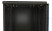 TWB-0645-SR-RAL9004 Wall cabinet 19-inch (19"), 6U, 367x600x450mm, metal front door with lock, two side panels, color black (RAL 9004) (disassembled)