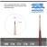 Brush art synthetic burgundy "Vernissage", round No. 0, long handle