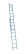 Лестница алюминиевая 2-секционная универсальная 16 ступ. (2х16) Профи