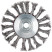 Tilt-wheel bracket, M14 nut, 115 mm twisted steel wire, blister