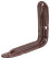 Angle bracket reinforced brown 100x150 mm (0.8 mm)