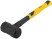 Inertia-free sledgehammer, fiberglass handle with rubberized coating 53 mm, 1 kg