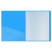 Папка с 20 вкладышами Berlingo "Neon", 17 мм, 1000 мкм, голубой неон, с внутр. карманом