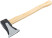 Axe-cleaver "big-eared&"forged, wooden handle 1000 gr.