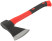 The axe is forged steel, reinforced fiberglass handle 800 gr.
