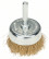Cup brush with wavy wire with brass coating, 50x0.2 mm 50 mm, 0.2 mm