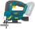 Jigsaw acc. 20 V; 0-2500 stroke/min; BzP; pendulum; 80 mm; 1.6 kg; res. tilt, without battery; box