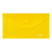 Папка-конверт на кнопке СТАММ С6, 180мкм, пластик, прозрачная, желтая